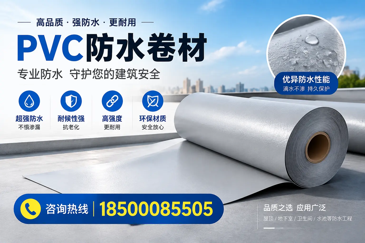 玉溪地区pvc防水卷材的市场现状与发展趋势